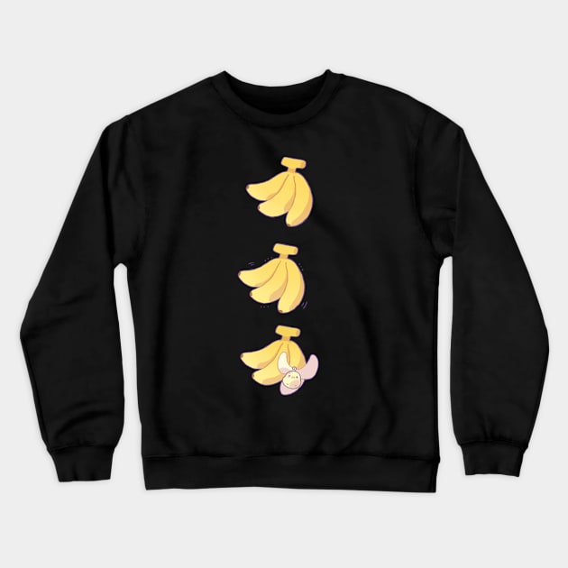 Banana Crewneck Sweatshirt by Milkkoyo